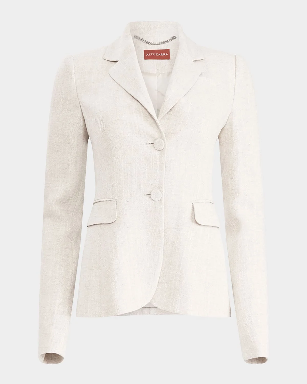 Fenice Slim Linen-Cotton Blazer - 1