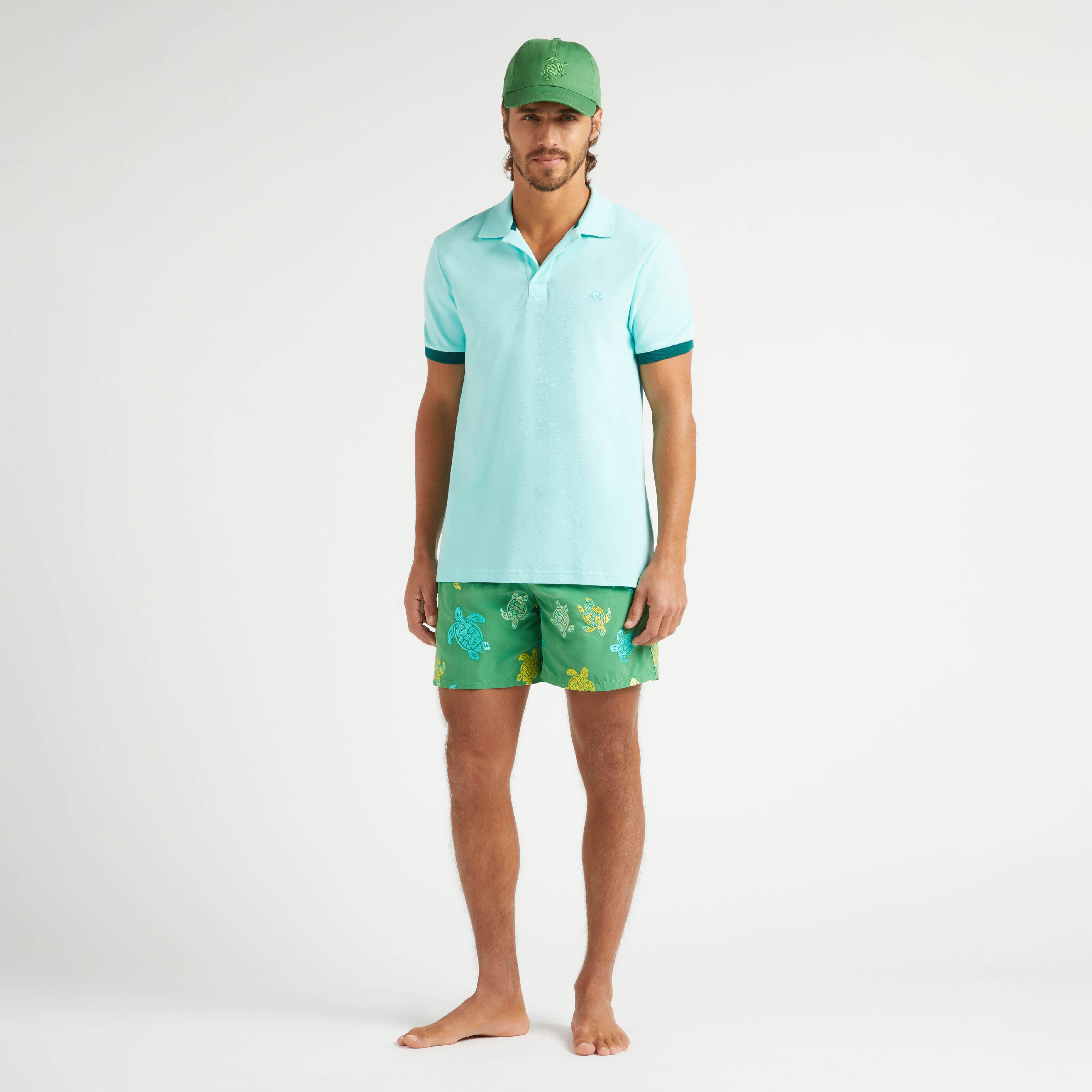 Men Swim Shorts Embroidered Tortue Multicolore - Limited Edition - 5