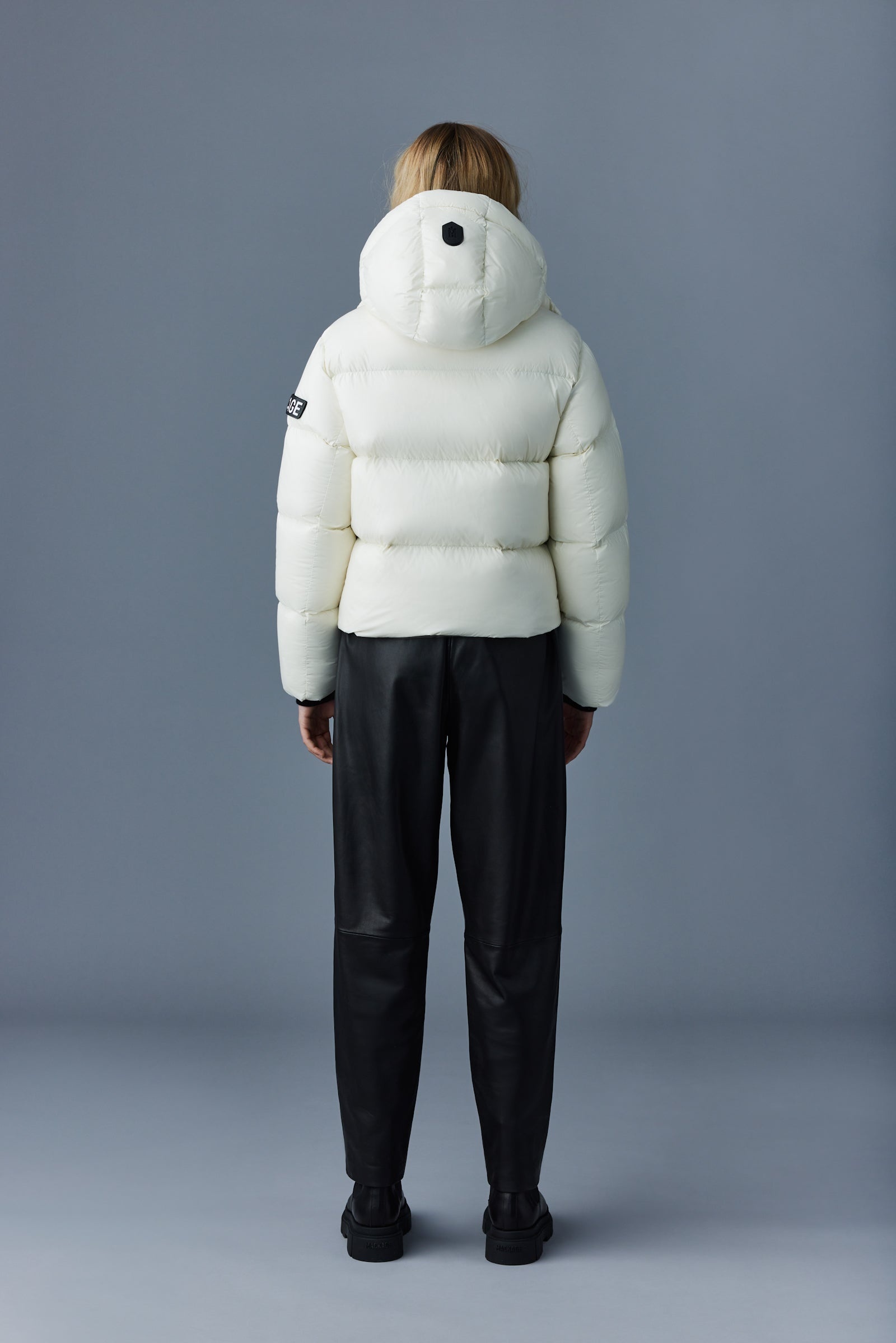 EVIE lustrous light down jacket with hood   for ladies - 4