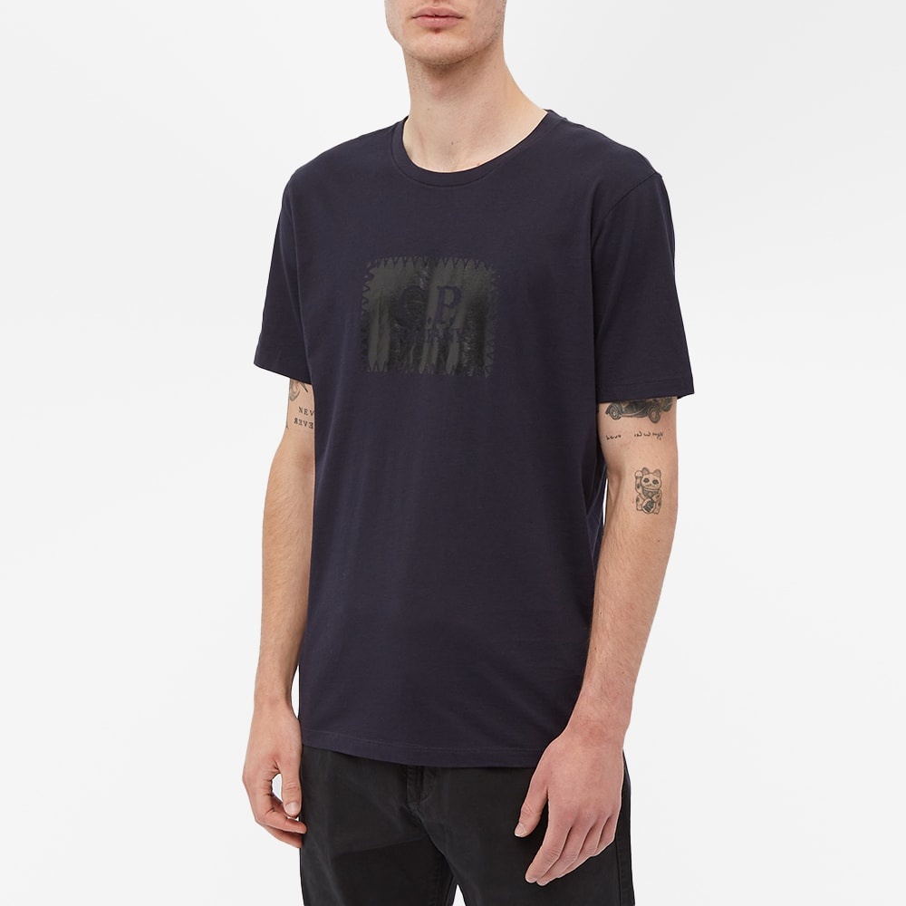 C.P. Company Stitch Block Logo Tee - 4