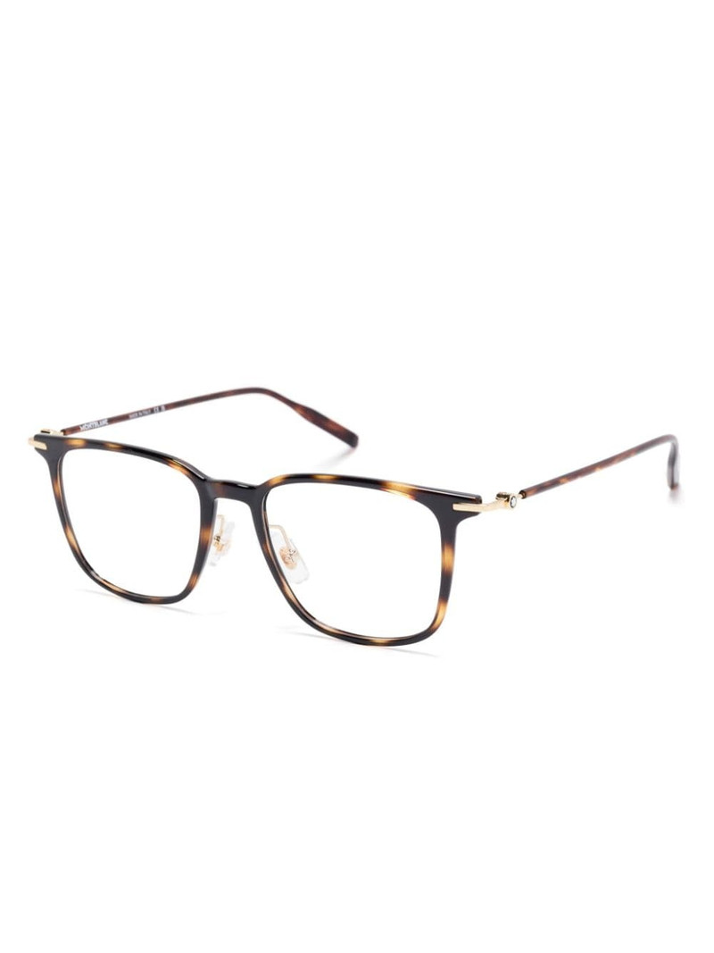 Montblanc square-frame glasses outlook