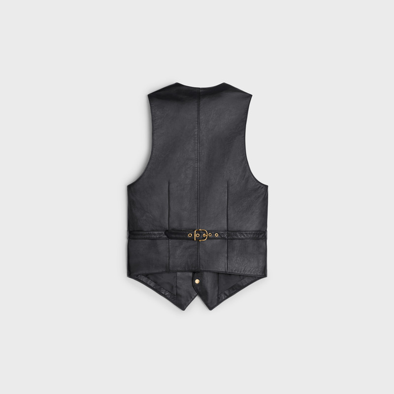 CELINE waistcoat in soft lambksin outlook