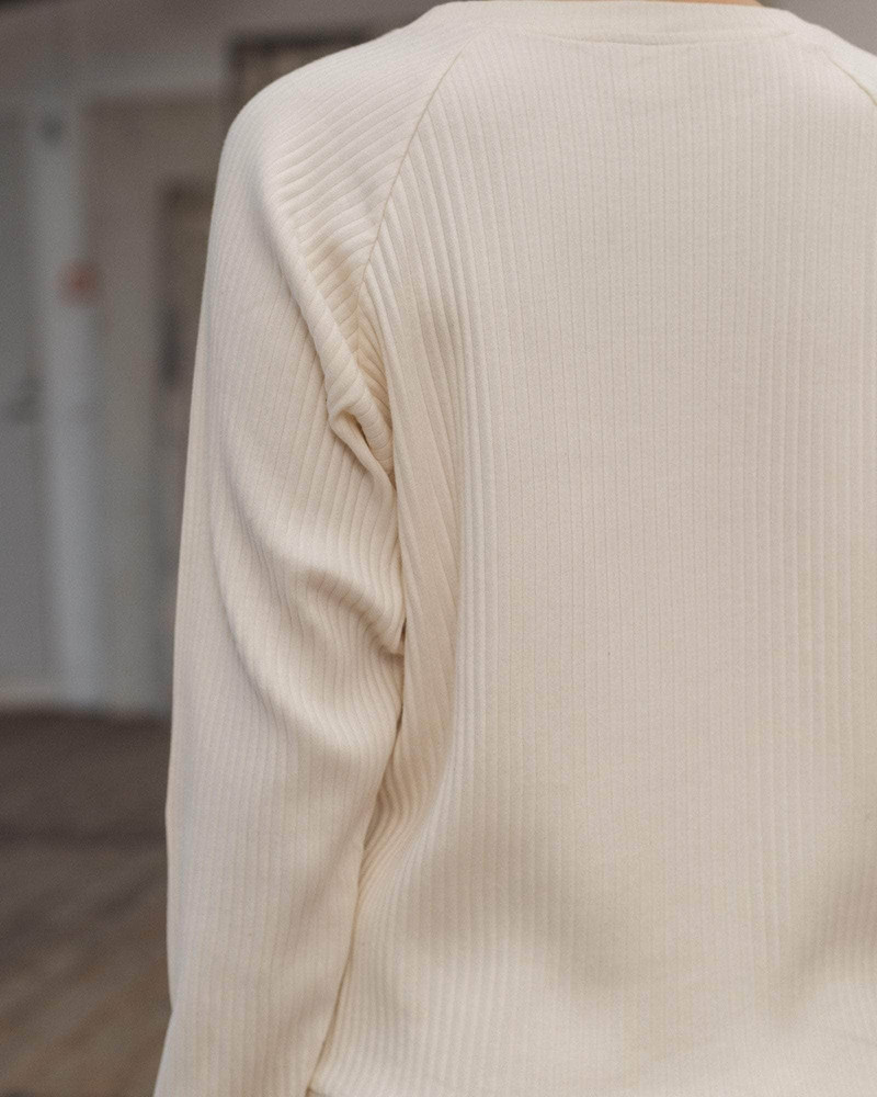 Basic Sweatshirt - Organic Cotton Rib Jersey 6