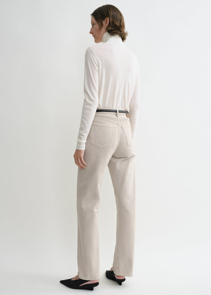 Twisted seam denim full length smoke grey 4