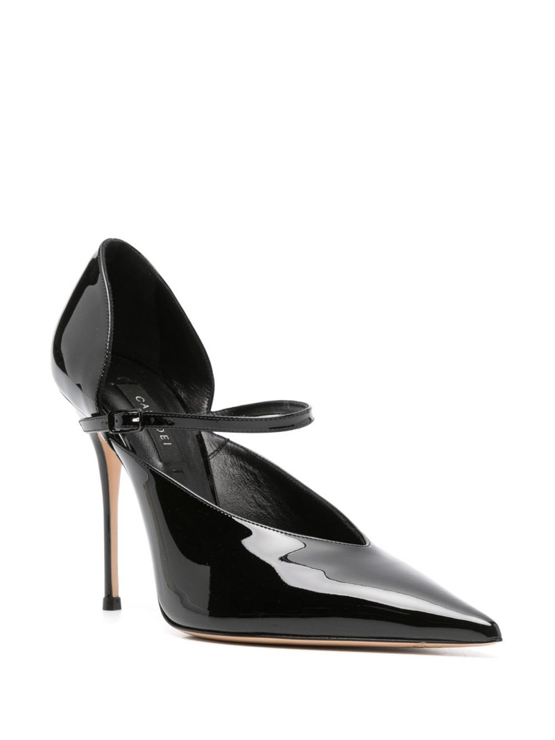 CASADEI 100mm Scarlet Jolly leather pumps outlook