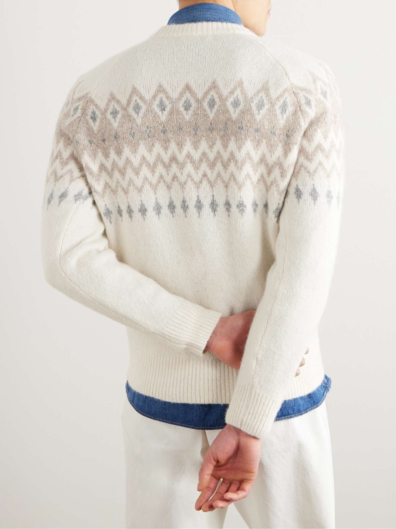 Fair Isle Jacquard-Knit Sweater - 4