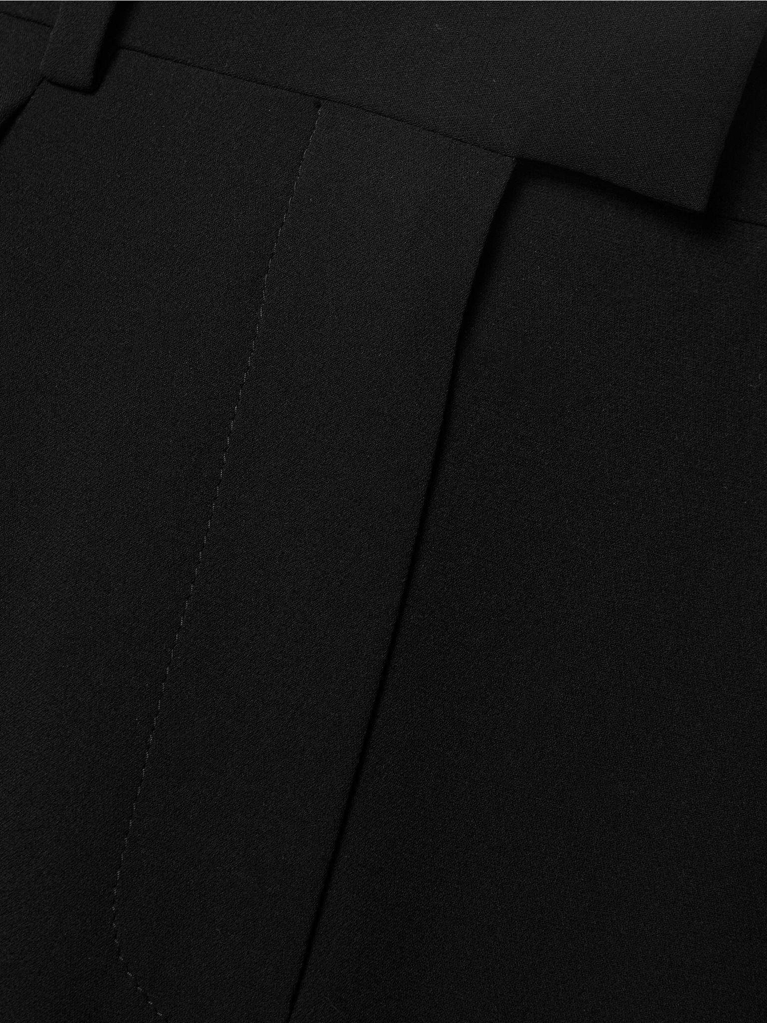 Alfidis pleated cotton-crepe wide-leg pants Black - 5