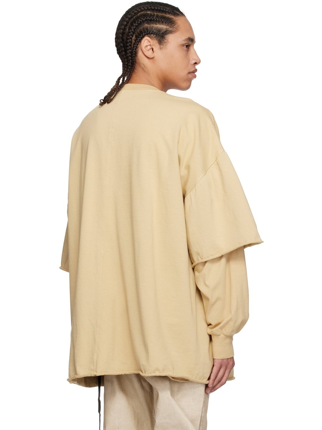 Beige Hollywood Tommy Hustler Sweat T-shirt - 3