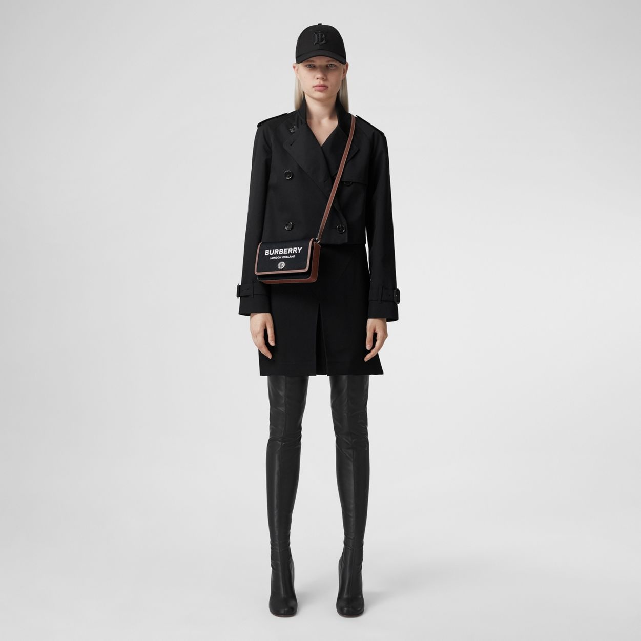 Technical Cotton and Leather Penny Bag - 7