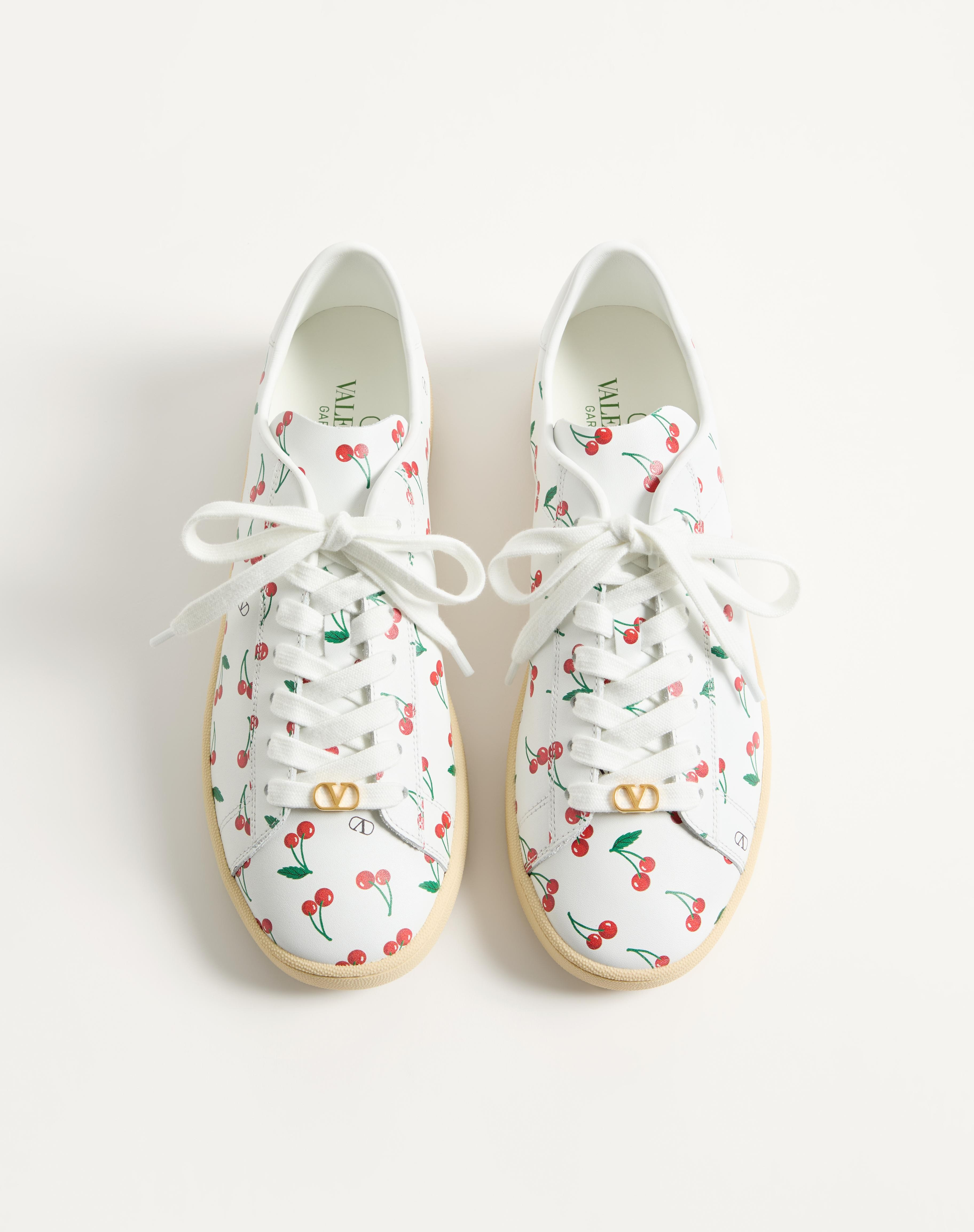 ROYCO SNEAKER IN NAPPA CALFSKIN WITH CHERRYFIC PATTERN - 5