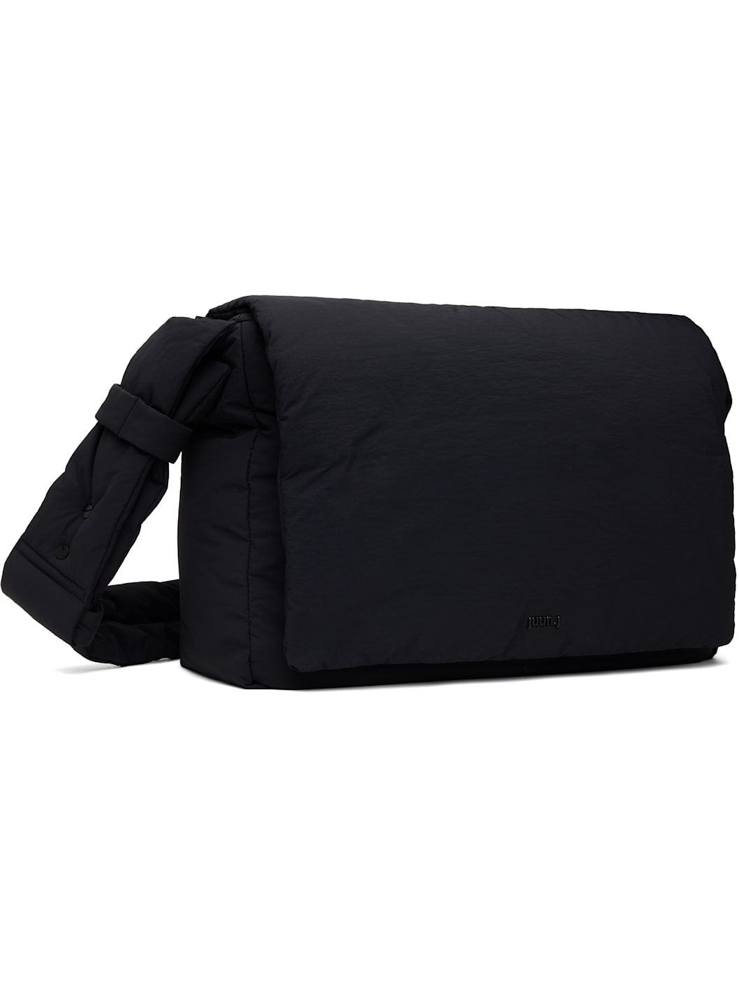 Black Large Padded Nylon Bag - 2