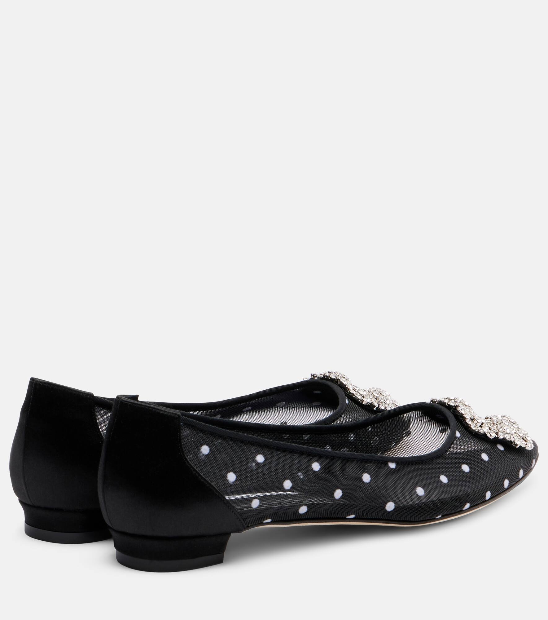 Hangisi embellished mesh ballet flats - 2