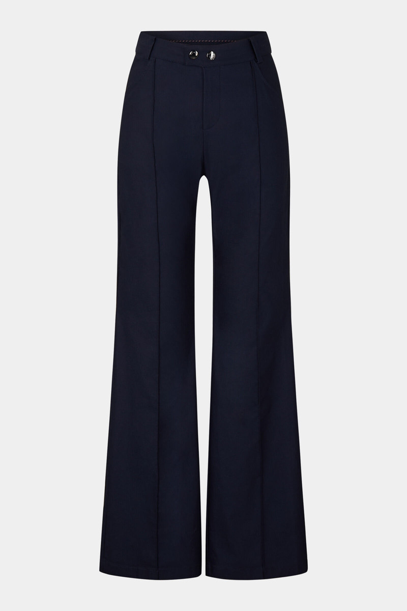 Sevina Stretch pants in Navy blue 1