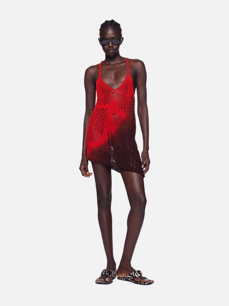 RED, FUCHSIA AND WINE MINI DRESS 3