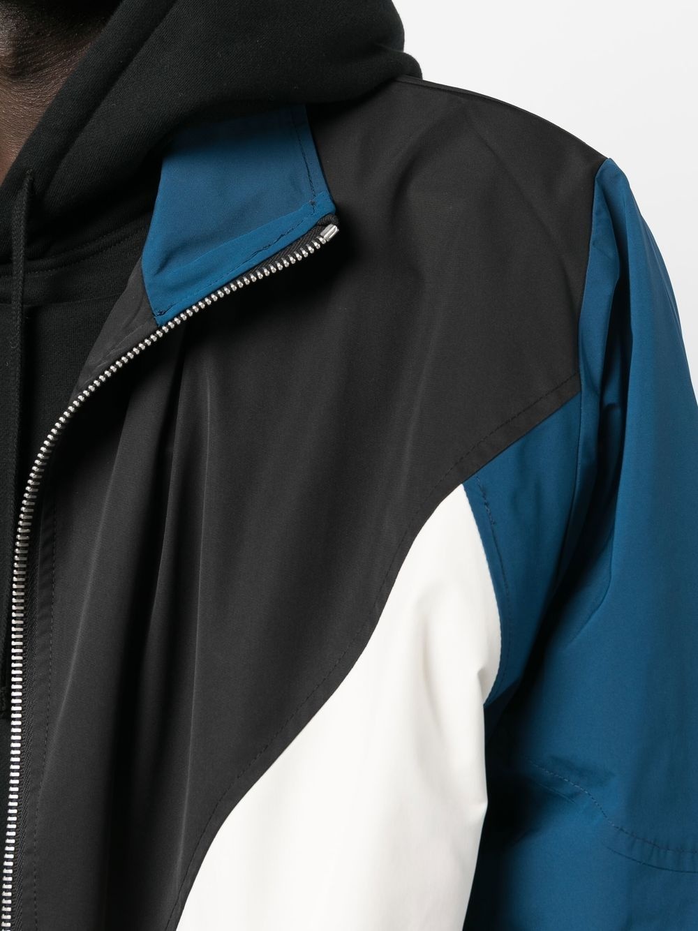 colour-block zip-up sports jacket - 5
