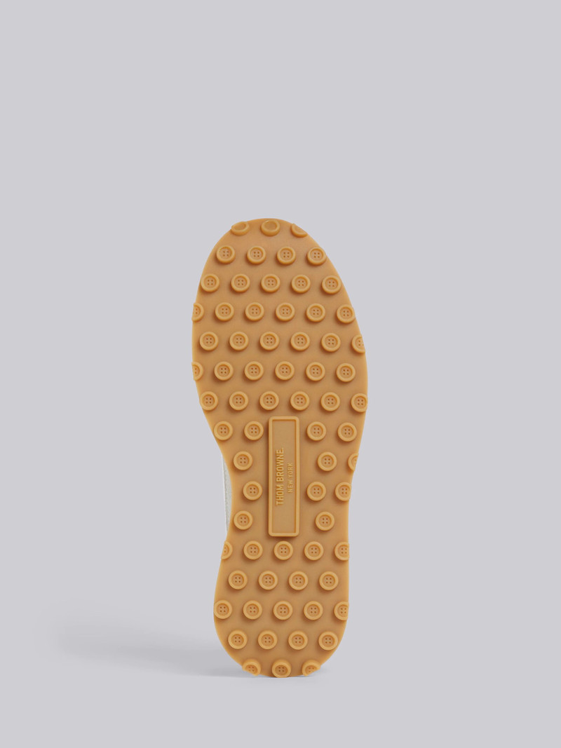 White Fine Kid Suede Tech Runner 5