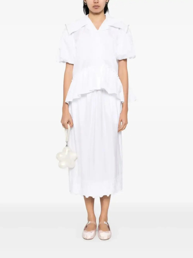 Simone Rocha sailor-collar puff-sleeves shirt outlook