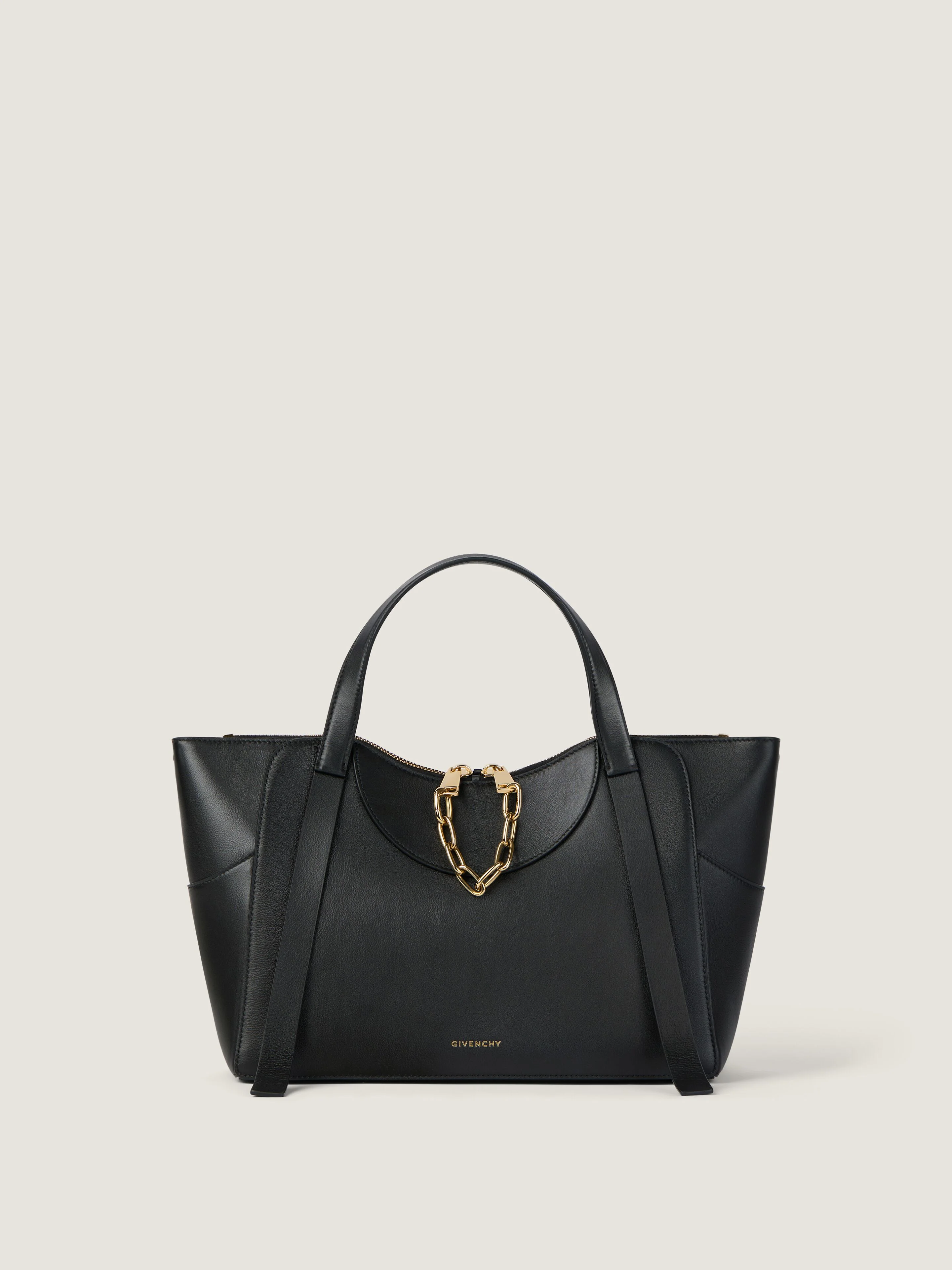 MEDIUM THE SNATCH BAG IN GRAINED LEATHER - 1