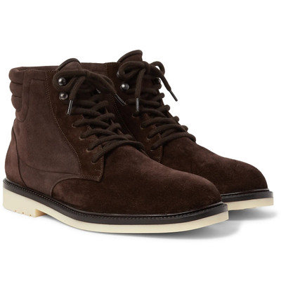 Loro Piana Icer Walk Shearling-Lined Suede Boots outlook