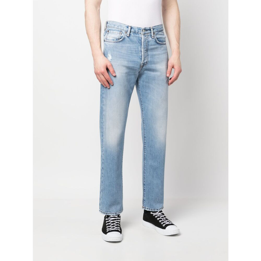 Acne Studios Blue Denim - Regular & Straight-Leg Jeans Men - 3