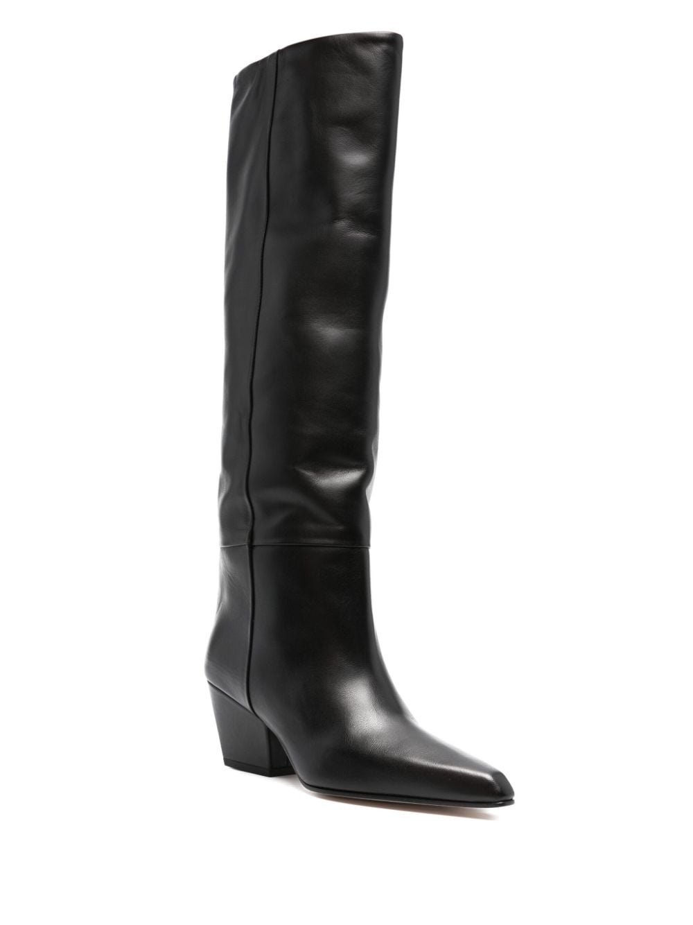 knee-high leather boots - 2