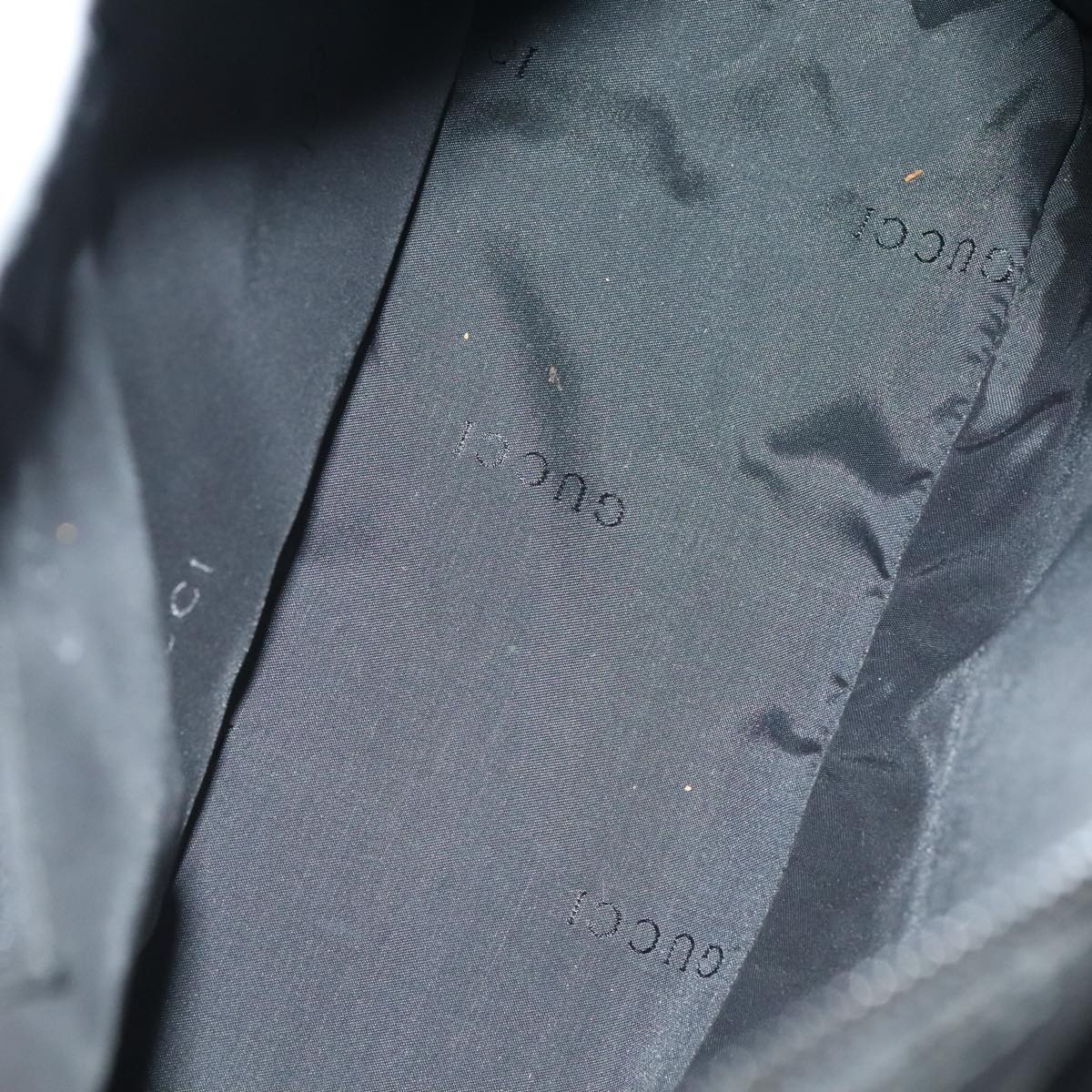 GUCCI Hand Bag Nylon Black Silver 000 000 - 11