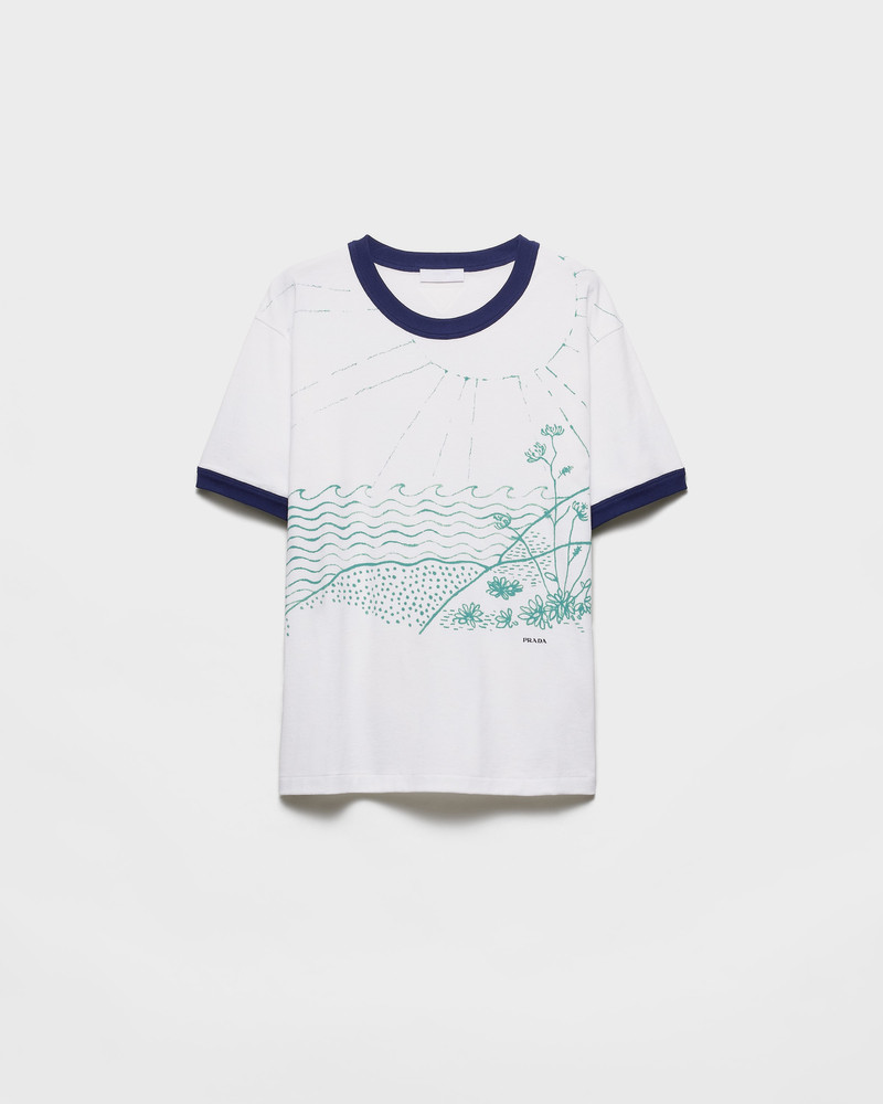 Printed cotton T-shirt 1