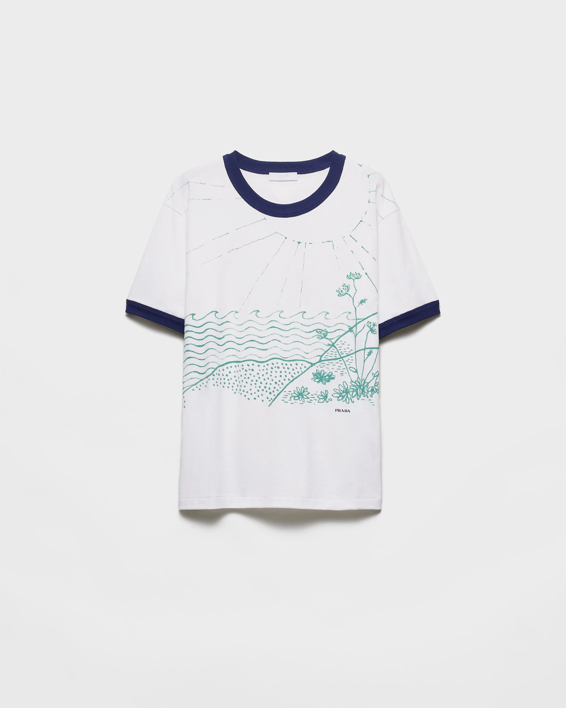 Printed cotton T-shirt - 1