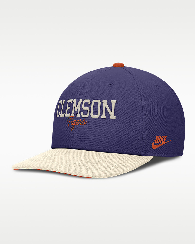 Clemson Legacy Script Men's Nike Dri-FIT College Adjustable Hat 1