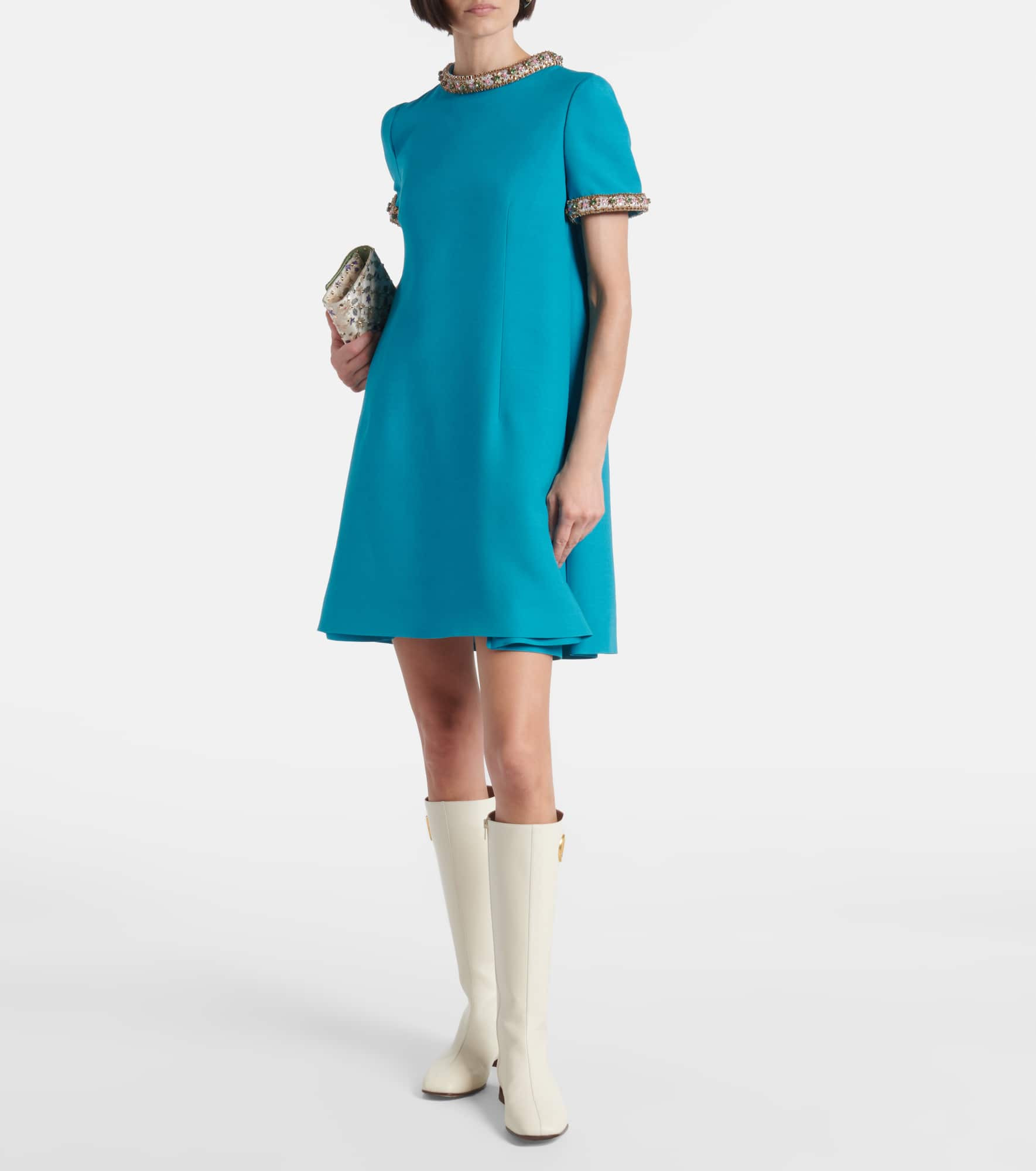 VLogo Signature leather boots - 3