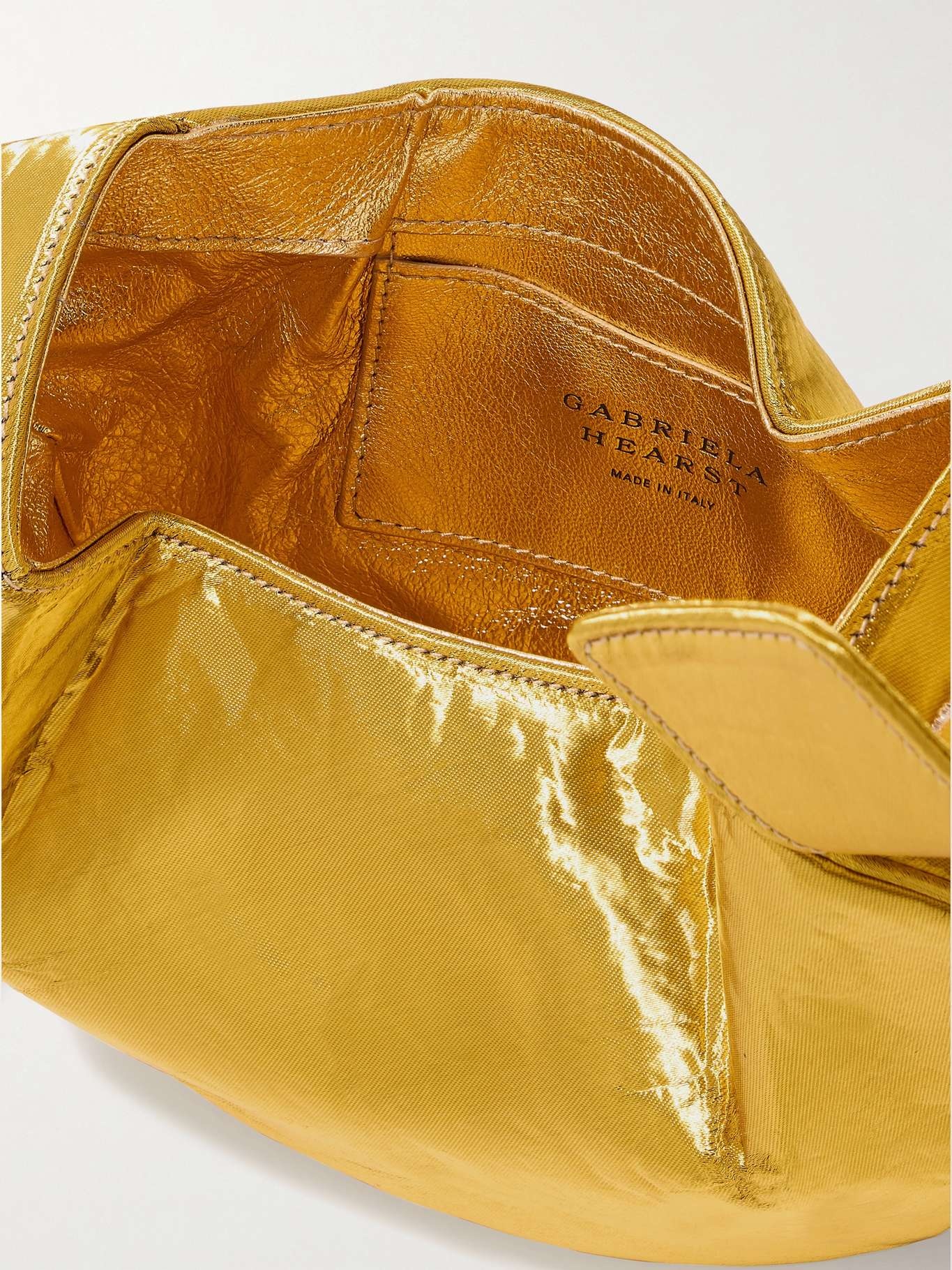 Soft Demi lamé clutch Gold - 5