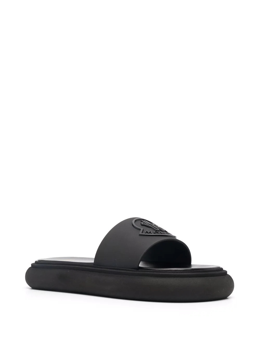 Jeanne logo-embossed slides - 2