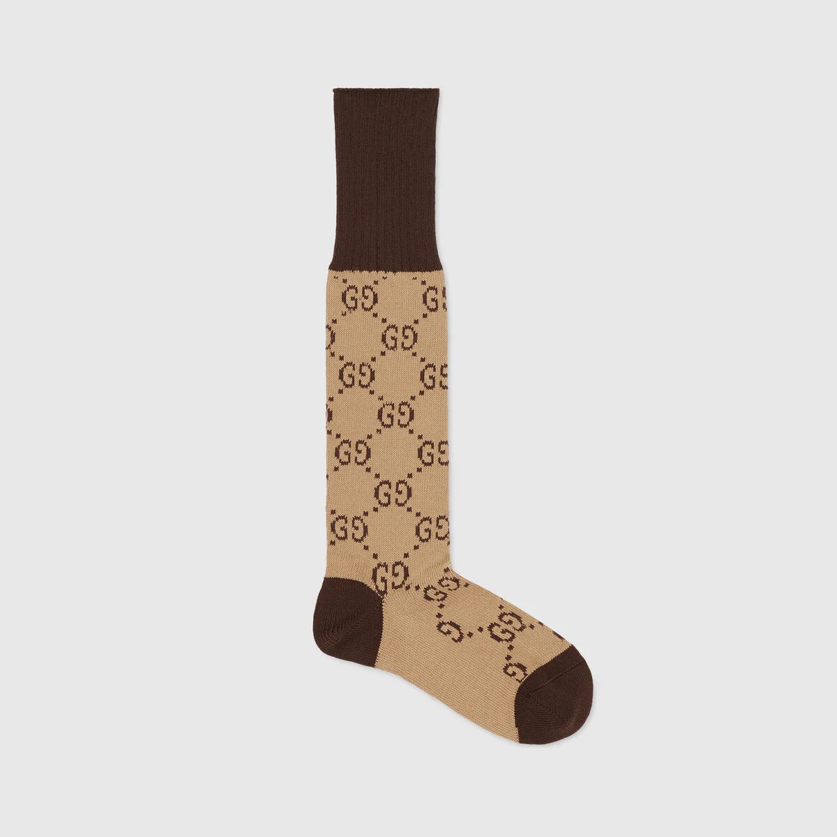 GG pattern cotton blend socks - 1