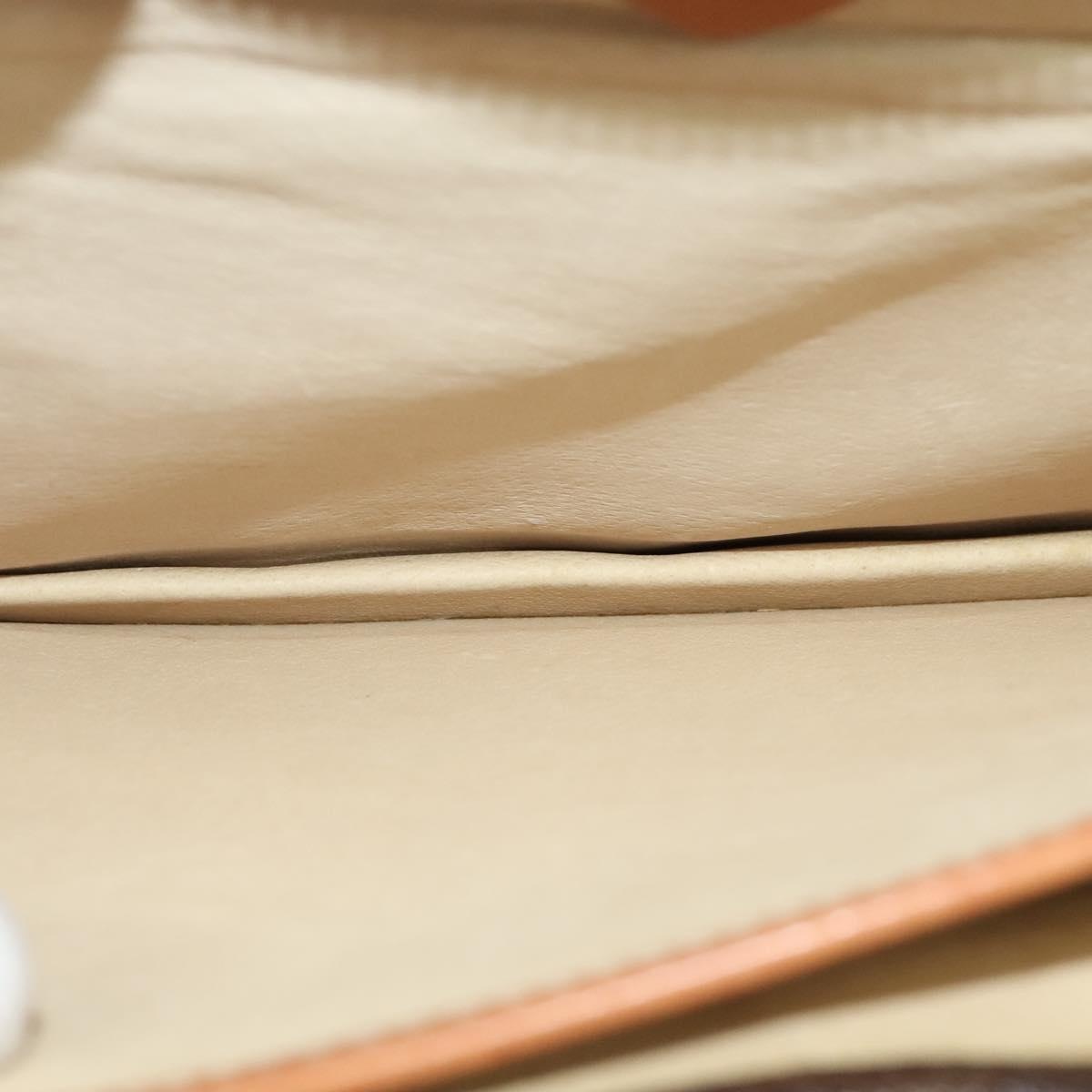 CELINE Macadam Canvas Business Bag Pvc Leather Brown Gold - 11