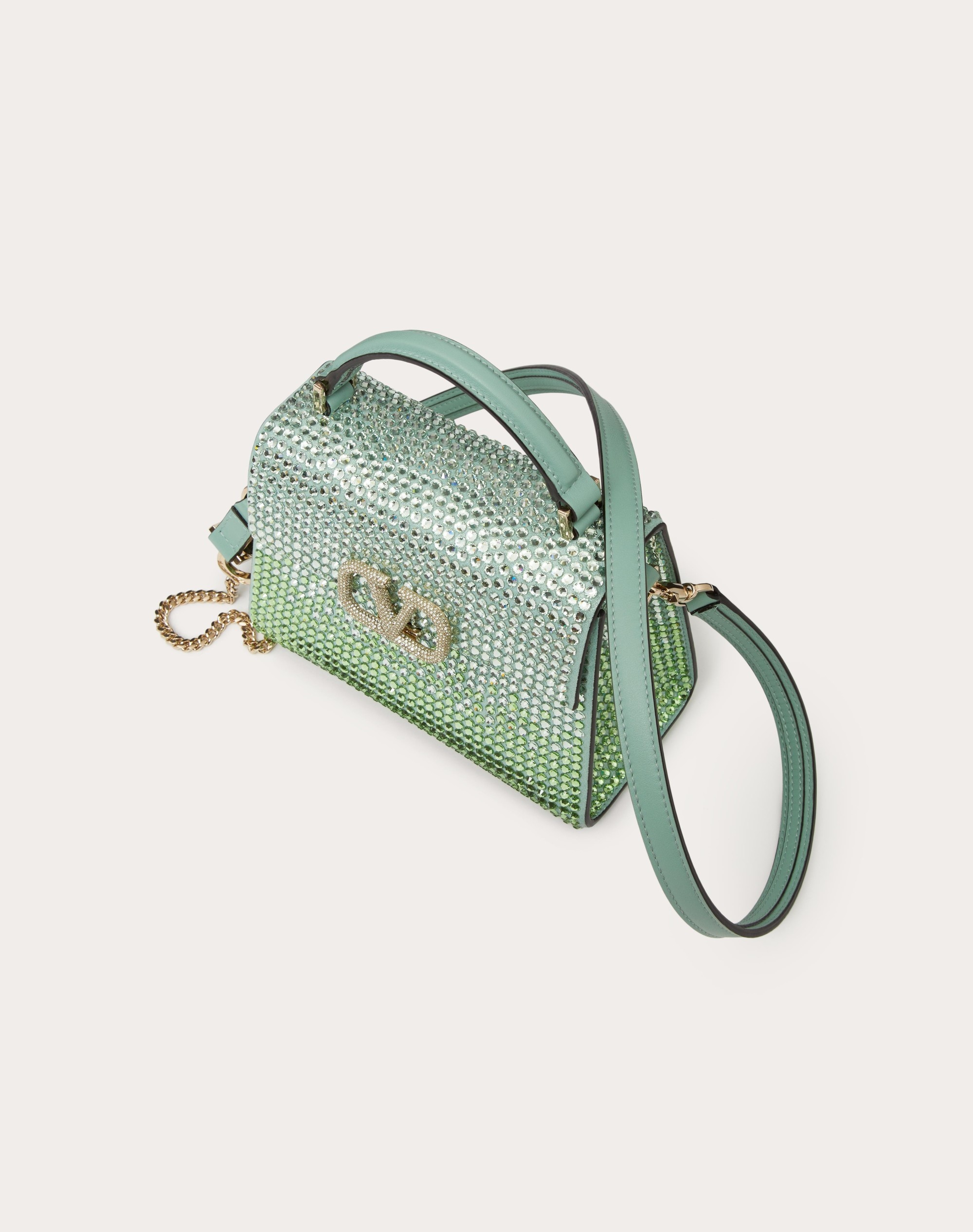 MINI VSLING HANDBAG WITH RHINESTONES - 5