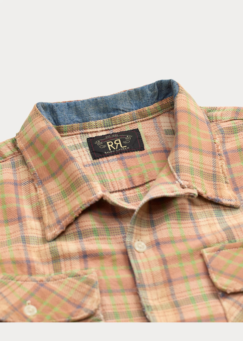 Repaired Plaid Twill Camp Shirt 3