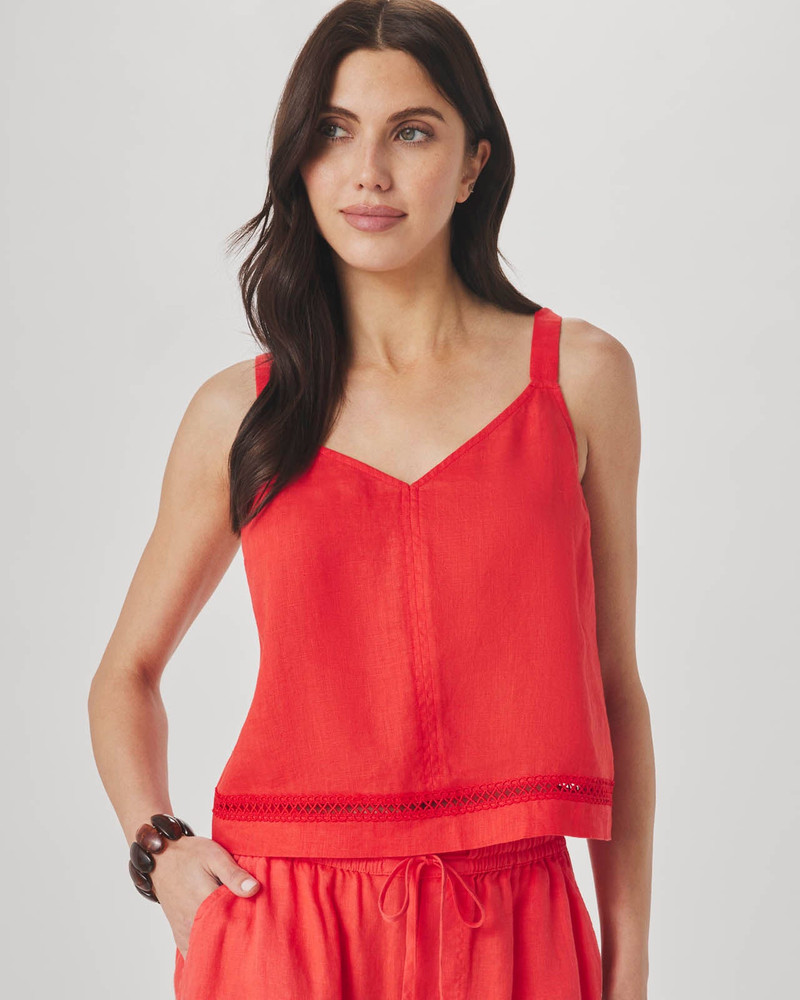 Splendid Stella Linen Trim Tank outlook