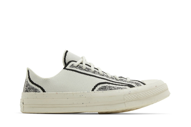 Renew Chuck 70 Knit Low 'Egret Black' - 1