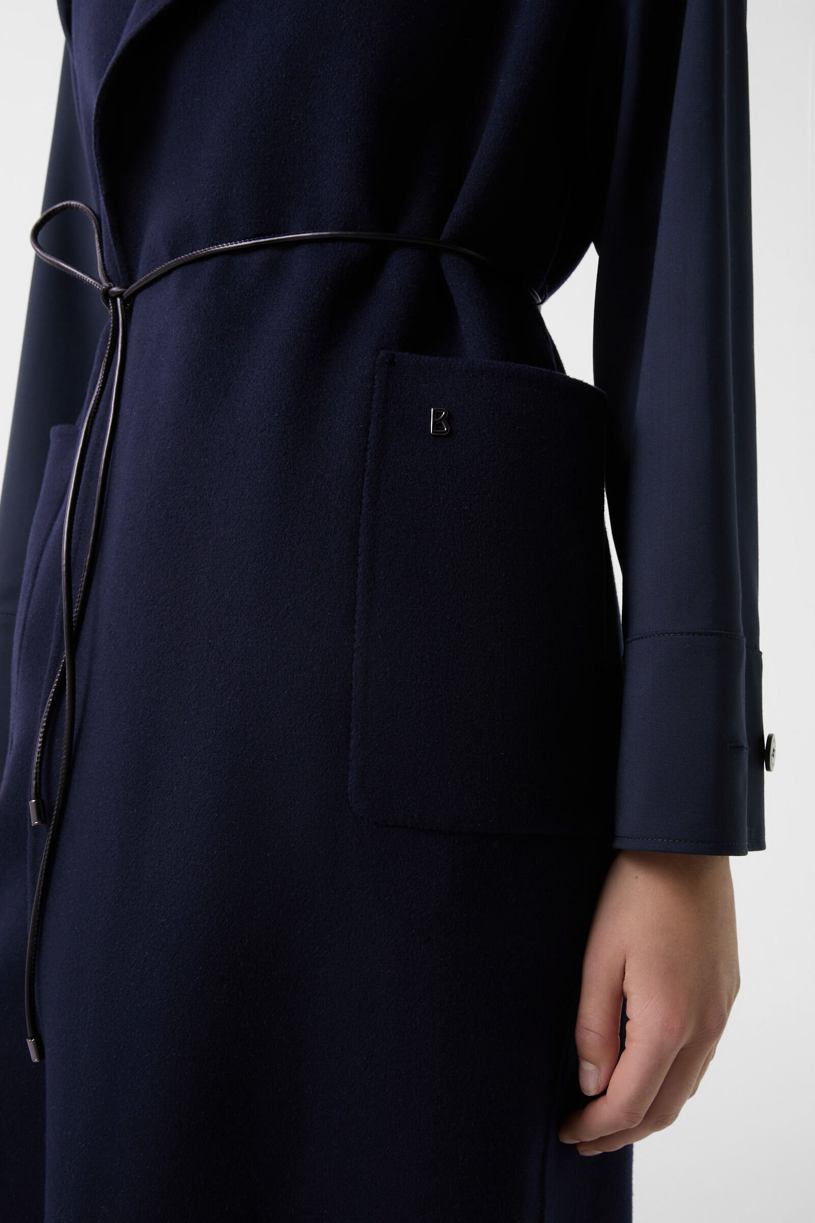 Double-face wool vest Megan in Navy blue - 6
