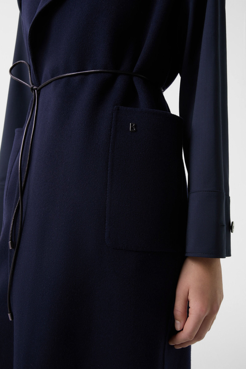 Double-face wool vest Megan in Navy blue 6