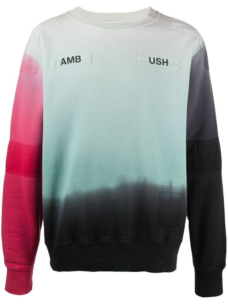 ombré logo-print sweatshirt 1