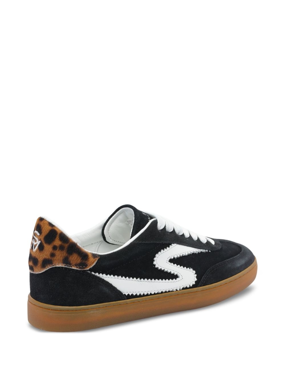 Runaround suede leather leopard-print detail sneakers - 3