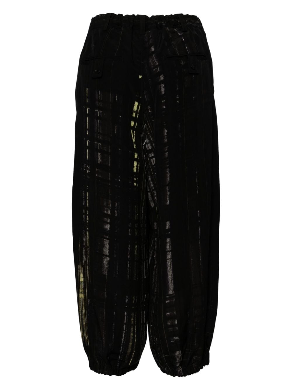 checked tapered trousers - 2