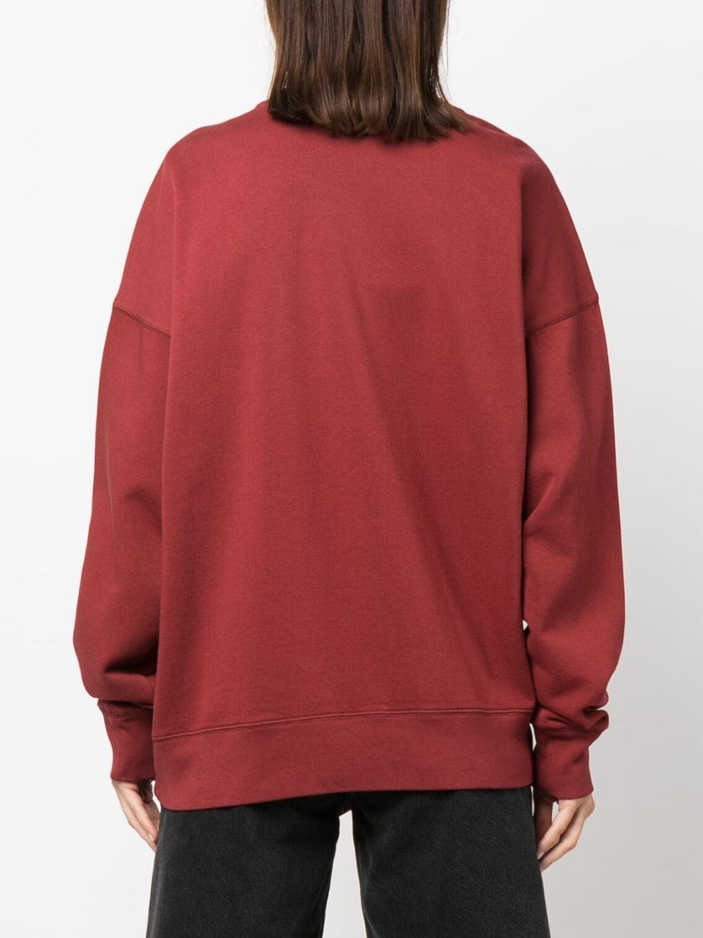 logo-embroidered cotton sweatshirt - 4