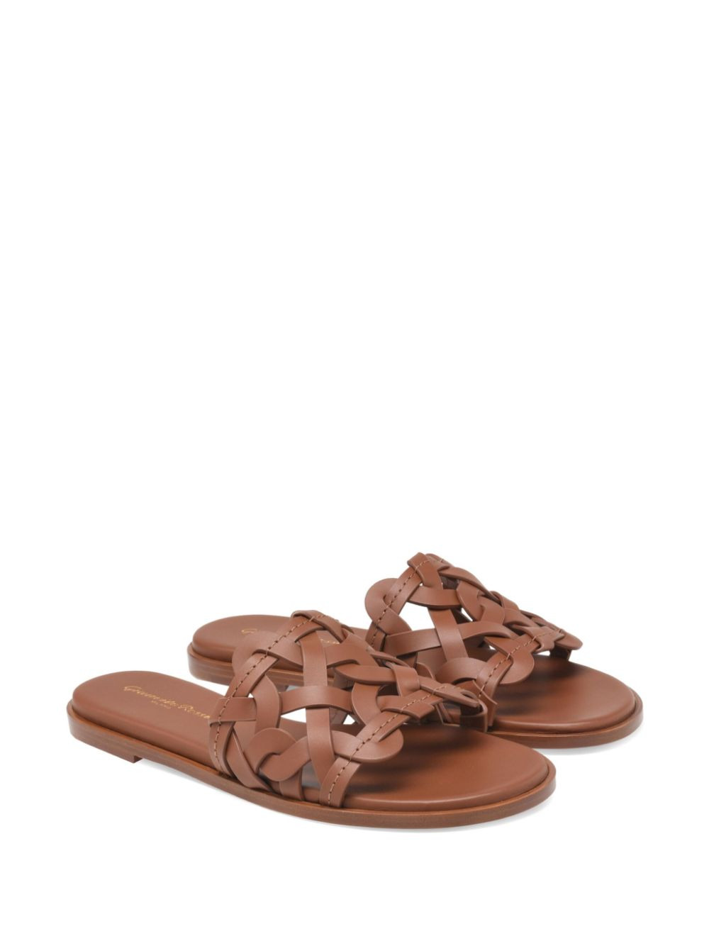 Gianvito Rossi Women Amalfi Leather Flat Sandals - 2