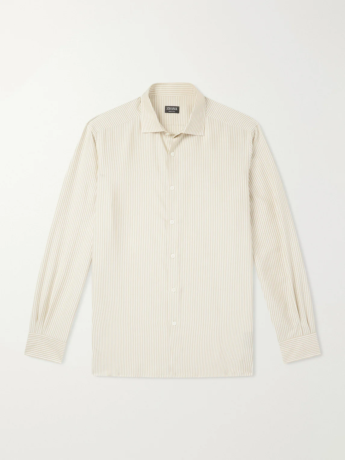 Striped Silk Shirt - 1