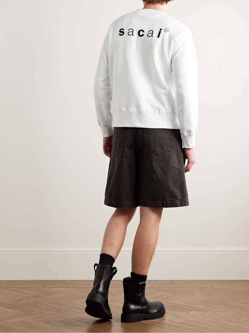 sacai + WTAPS® Logo-Print Cotton-Jersey Sweatshirt outlook