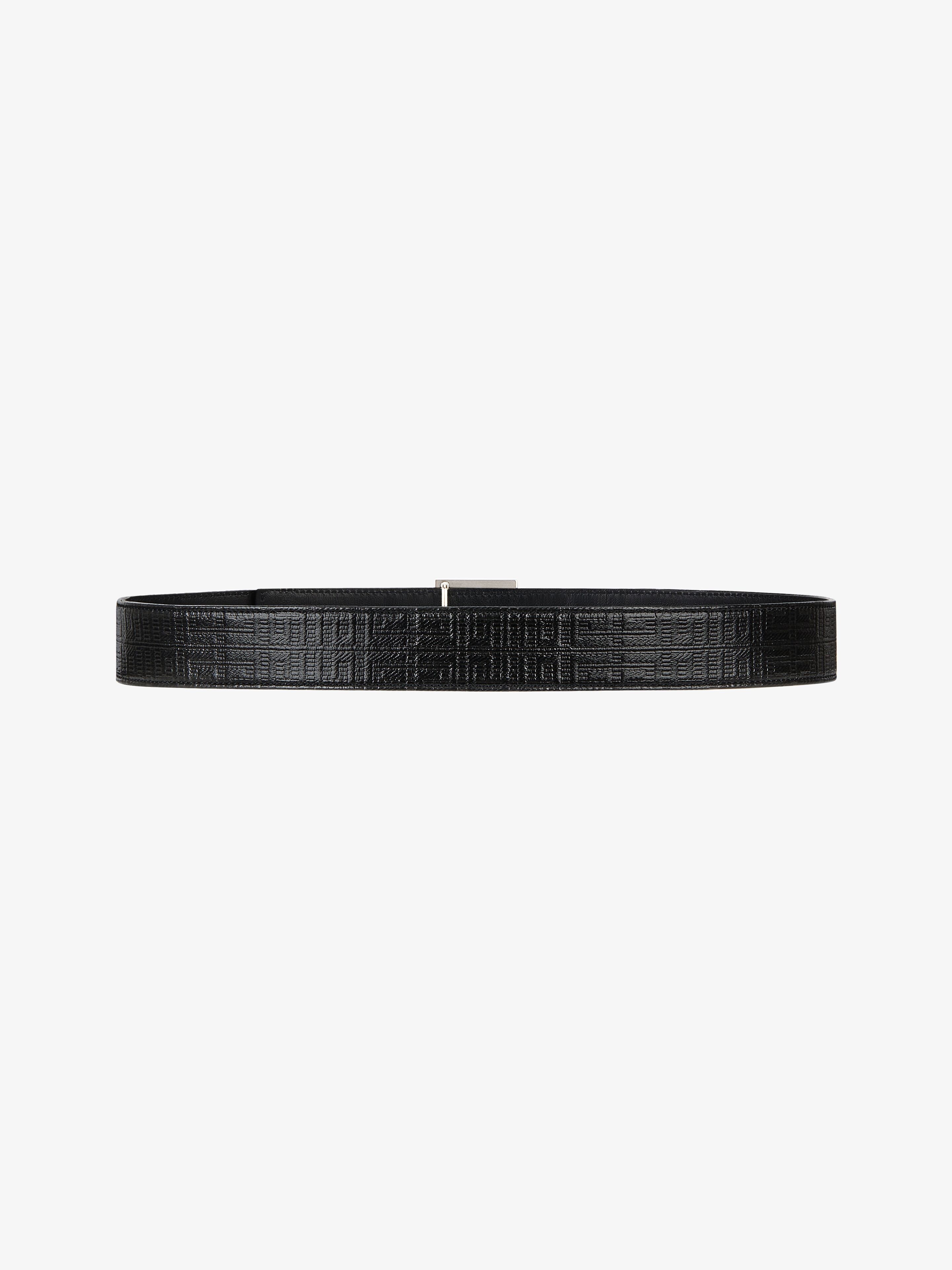 4G REVERSIBLE BELT IN LEATHER AND 4G COATED CANVAS - 3