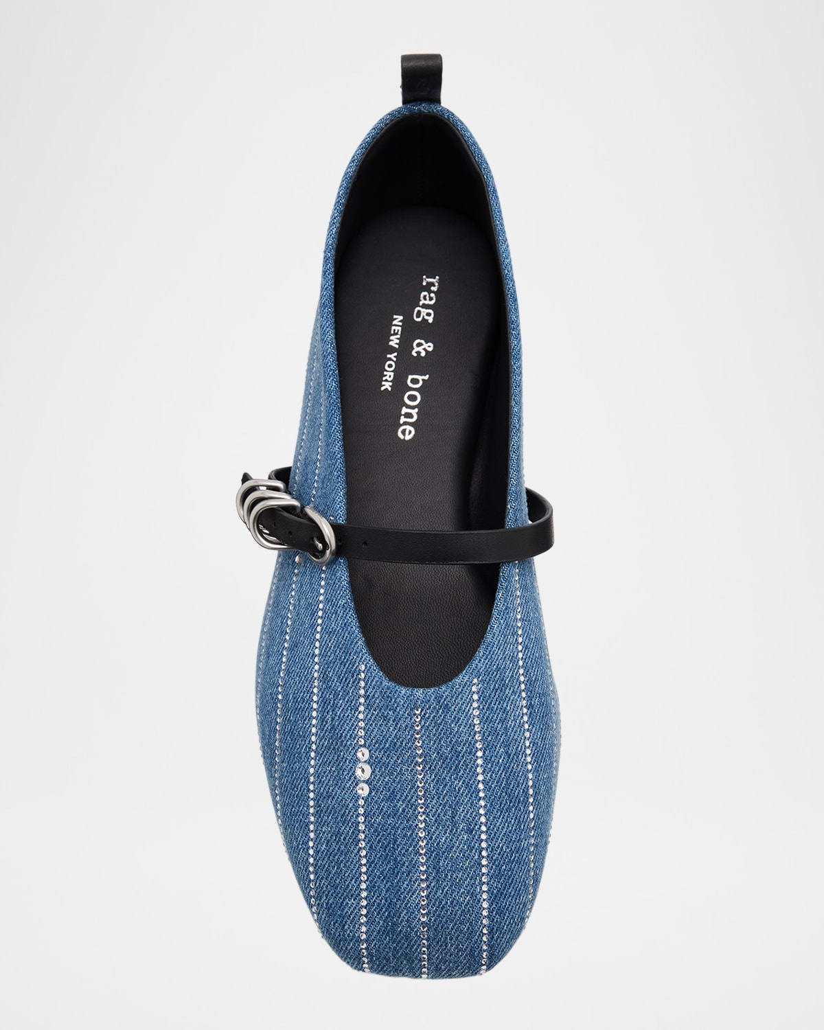 Spire Mary Jane Flats in Denim - 5