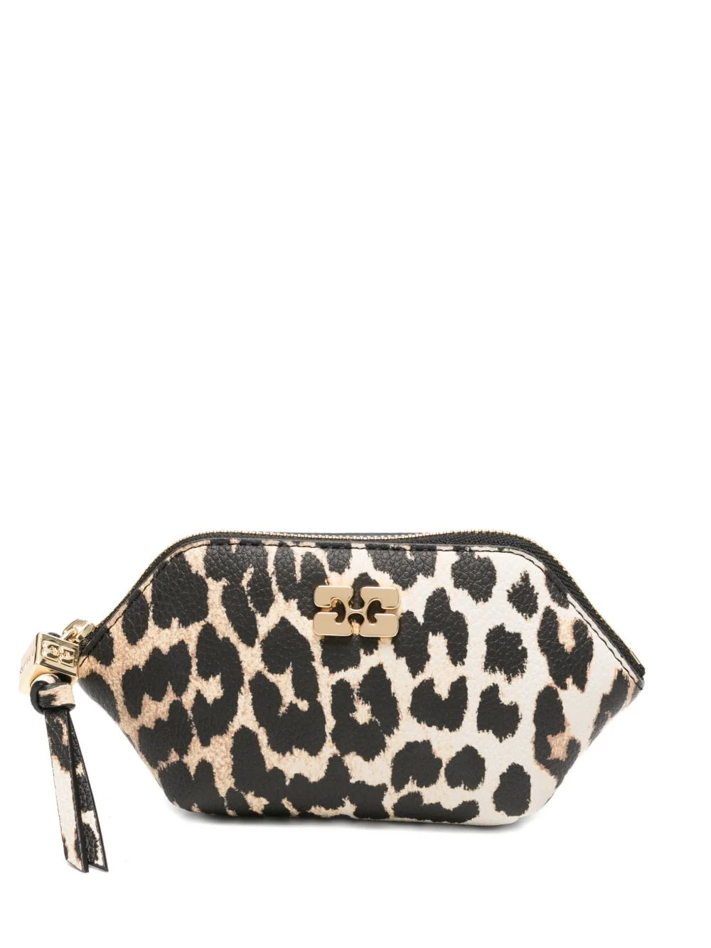 leopard-print logo-plaque wallet - 1